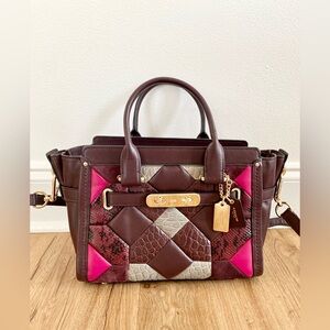 COACH Swagger 27 Exotic Patchwork Handbag